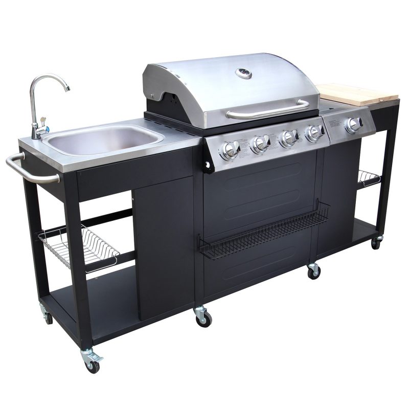 Barbecue gaz 3 +1 brûleurs avec ustensiles offerts