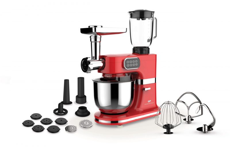 Robot pâtissier multifonctions – 1000 W – Rouge – CONTINENTAL EDISON - Image 2